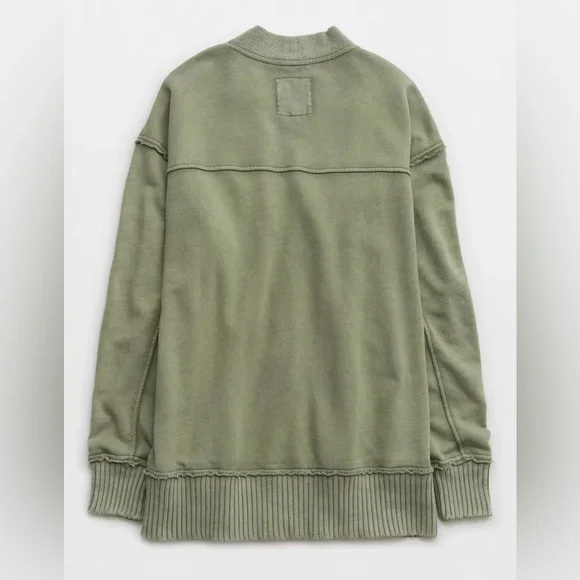 NWT Aerie Sage Green Cardigan Sweater - Picture 4 of 6